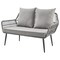 Manhattan Comfort Portofino Rope Wicker 4-Piece Patio Conversation Set with Cushions in Grey OD-CV019-GY - alternate 8